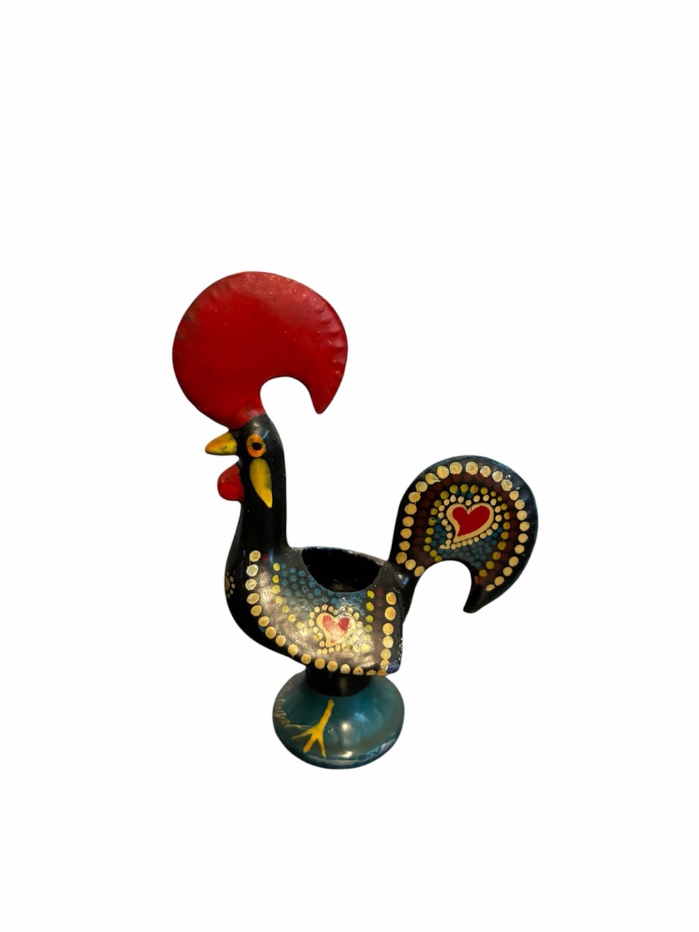 Galo de Barcelos Good Luck Hand Painted Rooster Vintage